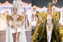 Hương Ly lâm cảnh 'trớ trêu' khi đứng cạnh Vũ Thu Phương kết màn show thời trang