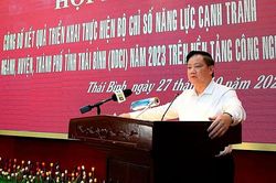 Thái Bình: Sở Xây dựng và thành phố Thái Bình đứng đầu về chỉ số DDCI năm 2023