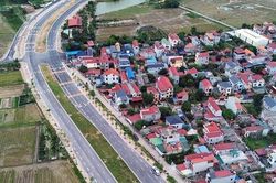 Phát sinh vi phạm trên đường nối Khu đô thị vệ tinh Sóc Sơn với đường Võ Nguyên Giáp