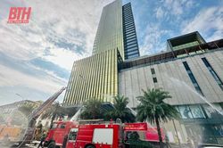 Thực tập phương án chữa cháy và CNCH tại Trung tâm thương mại Vincom Plaza, Khách sạn Melia Vinpearl Thanh Hóa