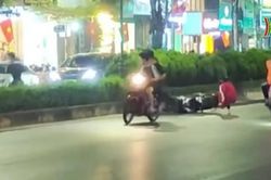Bỏ xe, bỏ cả bạn gái khi gặp chốt 141