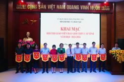 Phú Thọ khai mạc hội thi giáo viên dạy giỏi THPT cấp tỉnh