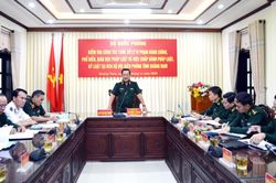 Thượng tướng Võ Minh Lương kiểm tra công tác 1389 tại Bộ Chỉ huy BĐBP tỉnh Quảng Nam