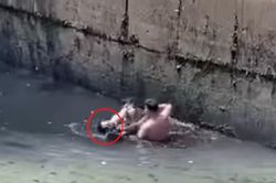 Công an thông tin về clip người đàn ông nhảy kênh ở TPHCM vì bị xử phạt vi phạm giao thông