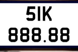 Người trúng đấu giá biển số xe 51K-888.88 đã hoàn thành nghĩa vụ tài chính