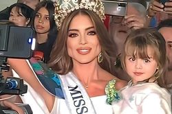 Người đẹp Colombia bế con ra sân bay đi thi Hoa hậu Hoàn vũ