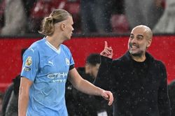 Pep Guardiola lên tiếng việc 'làm màu' với Haaland sau trận thắng MU
