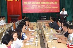 Sinh hoạt chuyên môn Cụm trường số 14 bậc THPT