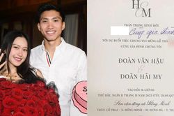 Lộ địa điểm Đoàn Văn Hậu tổ chức đám cưới với chân dài Hải My
