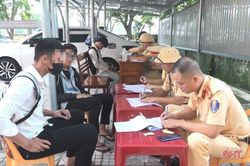 Xử lý 289 thanh, thiếu niên vi phạm Luật Giao thông đường bộ
