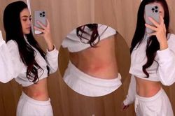 Vợ Tây của Bùi Tiến Dũng lộ vết hằn đỏ trên eo thon, tâm sự về nghề người mẫu