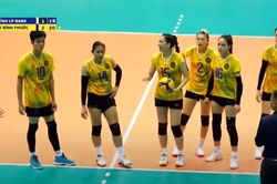 Bích Tuyền đập bóng bật chắn, phải khiếu nại với trọng tài, đội nhà nhận thất bại trước CLB của Kiều Trinh