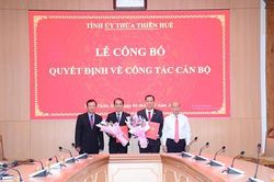 Thừa Thiên Huế công bố quyết định của Ban Bí thư về công tác cán bộ