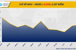 Giá dầu trượt dốc kéo chỉ số hàng hóa suy yếu