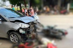 Tạm giữ tài xế gây tai nạn liên hoàn ở Vĩnh Phúc