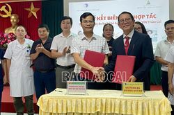 Bệnh viện Y học cổ truyền Lào Cai và Hội Y học giấc ngủ Việt Nam ký kết biên bản hợp tác
