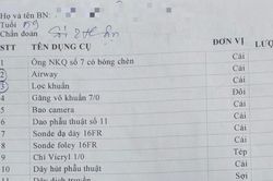 'Cha tôi 3 lần phải tự mua vật tư y tế, xách vào phòng mổ'