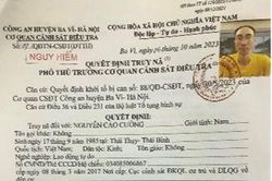 Truy nã đối tượng Nguyễn Cao Cường