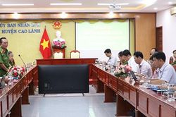 Kiểm tra công tác phòng cháy, chữa cháy tại huyện Cao Lãnh