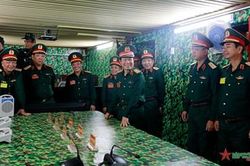 Thượng tướng Nguyễn Tân Cương kiểm tra công tác chuẩn bị diễn tập tại Quân đoàn 3