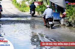 Cần sớm khắc phục những đoạn lộ xuống cấp