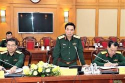 Trung tướng Nguyễn Doãn Anh kiểm tra công tác quốc phòng tại Bộ Khoa học và Công nghệ