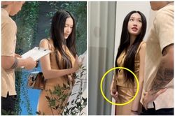 Lộ clip thử váy cưới của Hải My, netizen 'soi' vòng 2 lùm xùm