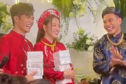 Chơi lớn như 'phóng viên' Diệu Lâm, mang cả bao tiền đi mừng cưới: 'Đại gia' Đồng Nai đây chứ đâu