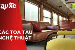 Các toa tàu đặc biệt trong Lễ hội thiết kế, sáng tạo| Bản tin Tàu và Xe| 16/11/2023