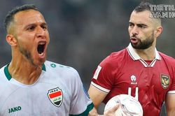 Trung vệ nhập tịch phản lưới, Indonesia thua đậm trước Iraq, cửa qua vòng loại World Cup 2026 hẹp đi