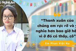 Học trò Nghệ An nói lời tri ân thầy, cô giáo