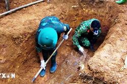 Quảng Bình: Tìm kiếm, cất bốc được 4 hài cốt liệt sỹ ở vùng núi biên giới
