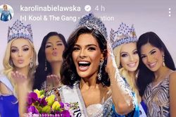 Miss World 2021 chúc mừng tân Hoa hậu Hoàn vũ, 'chị chị em em' giờ ai cũng có vương miện