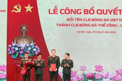 CLB Viettel đổi tên thành Thể Công - Viettel