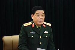 Trung tướng Nguyễn Văn Gấu chủ trì Hội nghị góp ý vào báo cáo tổng kết công tác Đảng, công tác chính trị năm 2023