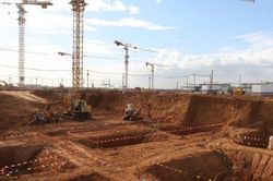Đại công trường cảng hàng không Long Thành nhộn nhịp sau hơn 2 tháng thi công