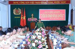 Lãnh đạo Công an tỉnh làm việc với Đội Cảnh sát giao thông Công an TP.Biên Hòa