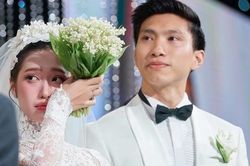 Doãn Hải My liên tục khóc vì xúc động trong lễ cưới
