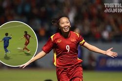 Huỳnh Như đi bóng như 'cơn lốc', loại bỏ cả hàng thủ Thái Lan, ĐT Việt Nam ghi danh lịch sử tại 'chảo lửa' Cẩm Phả