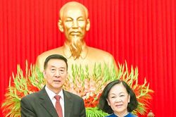 Thường trực Ban Bí thư Trương Thị Mai tiếp Đoàn đại biểu Chính hiệp Toàn quốc Trung Quốc