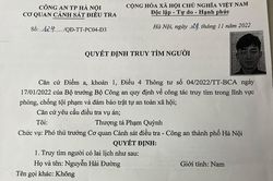 Truy tìm người liên quan vụ án mua bán trái phép chất ma túy