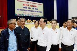 Chủ tịch nước Võ Văn Thưởng tiếp xúc cử tri, báo cáo kết quả Kỳ họp thứ sáu, Quốc hội khóa XV