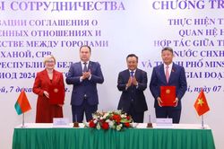 Thủ tướng Belarus thăm và làm việc với Ủy ban Nhân dân thành phố Hà Nội