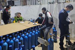 Hà Nội: Phát hiện cơ sở san chiết khí N20 lớn tại huyện Hoài Đức
