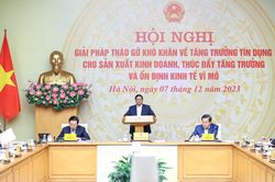 Thủ tướng chủ trì hội nghị 'Diên Hồng' tháo gỡ khó khăn về vốn