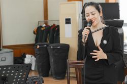 Ca sĩ Minh Thu tích cực tập luyện trước show 'Thu ca'