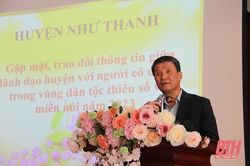 Như Thanh tập huấn, phổ biến kiến thức cho người có uy tín trong đồng bào dân tộc thiểu số