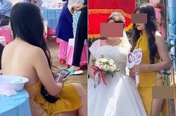 Mặc đồ kém duyên đi đám cưới, cô gái gây xôn xao cõi mạng
