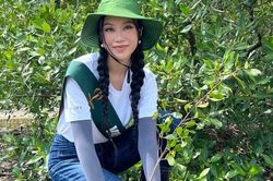 Đúng chuẩn người trẻ sống xanh, Hoa hậu Lan Anh quảng bá hình ảnh rừng ngập mặn Cần Giờ đến bạn bè quốc tế