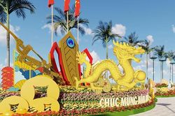 Đà Nẵng: Trang trí Tết Giáp Thìn 2024 theo chủ đề 'Con Rồng cháu Tiên'